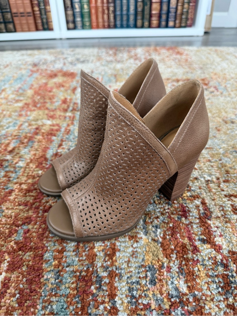 Lucky Brand Cutout Heel Booties